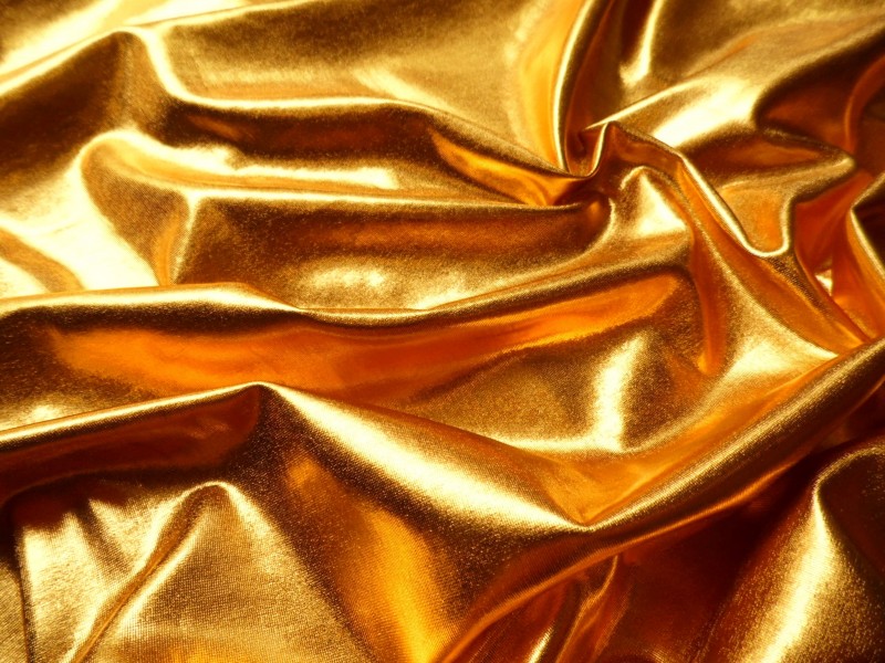 Ткань Диско трикотаж (золото)